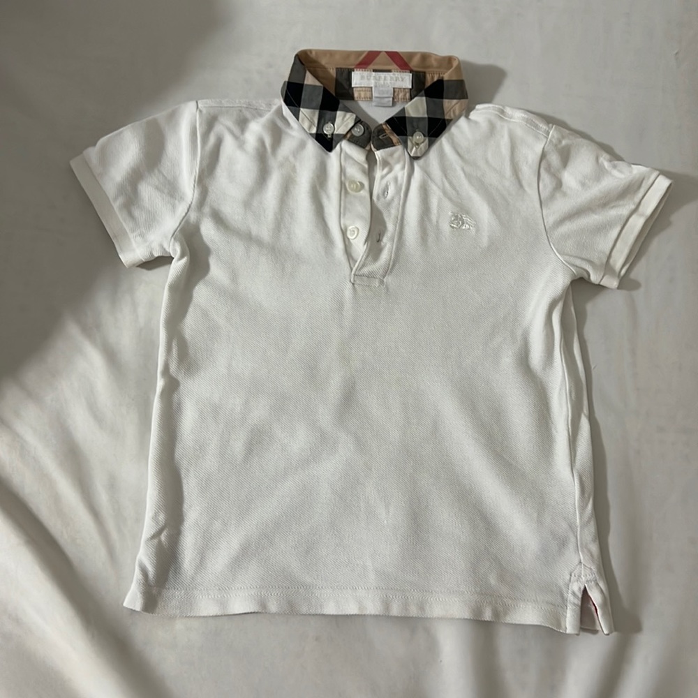 Burberry collard shirt boys